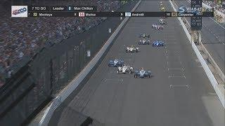 IndyCar Series 2017. Indy 500. Restart & Amazing Battle for Win