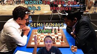 Fabulous Fabiano vs Pragmatic Pragg  FIDE World Cup Semi-Finals  Commentary by Sagar