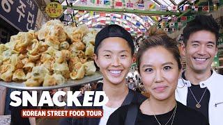 Pro Chefs Tour Seouls Legendary Korean Street Food Market  Snacked