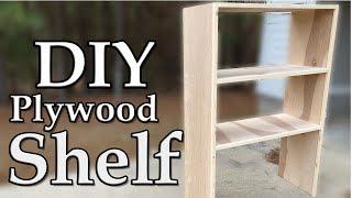 DIY Plywood Shelves using Pocket Holes