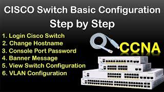 Cisco Switch basic Configuration  Cisco Switch Configuration Step by Step  CCNA level for beginner