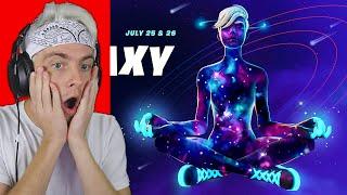 reacting to *NEW* GIRL GALAXY SKIN in Fortnite… so cool