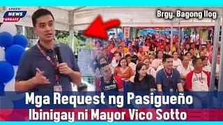 Live Mayor Vico Sotto Request ng Pasigueño Ibinigay  Pasig News Update