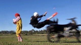 Ronald McDonalds Pizza Delivery Car Chase