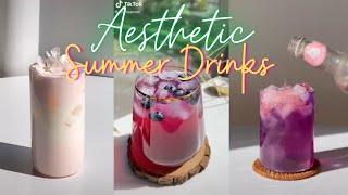 ️Aesthetic Summer Drinks️ Relaxing Homecafe Drinks  TikTok Compilation   2021