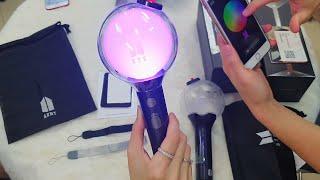 UNBOXING BTS OFFICIAL LIGHT STICK MAP OF THE SOUL SPECIAL EDITION Difference with Army Bomb Ver.3