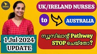 NEW ZEALAND PATHWAY PROCESS STOP‌ ആകുന്നോ? UKIRELAND NURSES TO AUSTRALIA