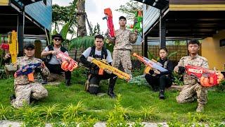 LTT Game Nerf War  Warriors SEAL X Nerf Guns Fight Crime Mr Zero Crazy Tracing The Girl Using MEGA