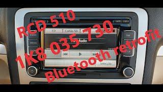 Bluetooth retrofit  1K8 035 730  RCD 510 VW EOS