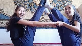  Yoga challenge  с сестрой