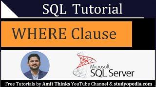 SQL WHERE clause  SQL Tutorial for Beginners  2021