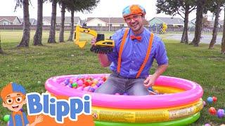 Renk Topları ve Makinelerle Renkleri Öğren  Blippi Türkçe - Çocuklar için Eğitici Videolar