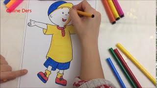 Caillou Boyama Sayfası #renkliboyamalar #çizgifilm #cartoon #boyama