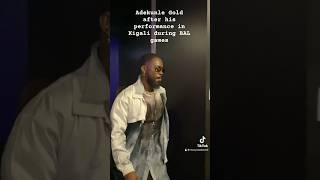 Adekunle Gold after his performance in Kigali during BAL games #adekunlegold #bal #thebal #bal4