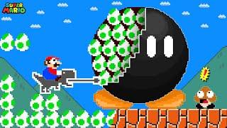 Super Mario Bros. but Everything Mario Touches Turns to Yoshi Egg