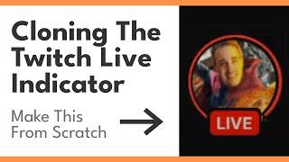 How to clone the Twitch live indicator with HTML & CSS