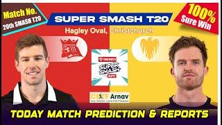 CTB vs WF SmashT20 20th Match Prediction today  Who will win toss Canterbury vs Wellington ?