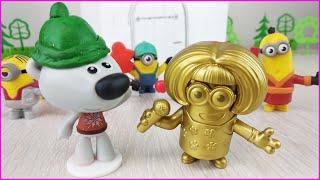Братик Тучки и Золотой Миньон Кеша подарил Сюрпризы Ми-ми-мишки мультики с игрушками для детей