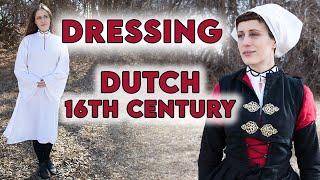 Getting Dressed in the 16th century  Dutch Cheese Lady Costume