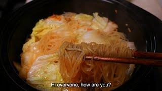 Chinese cabbage and vermicelli really delicious  The vermicelli soft and absorb the sauce #food