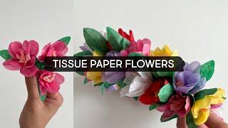 Making Tissue Paper Flowers