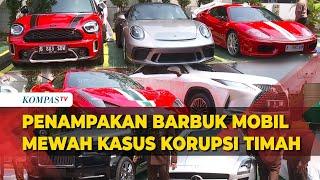 Barang Bukti Mobil Mewah Milik Tersangka Korupsi Timah Harvey Moeis-Helena Lim Berjejer di Kejari