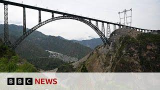 World’s highest railway bridge set to open in Kashmir  BBC News