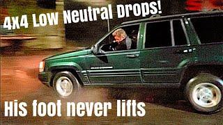 Jeep Grand Cherokee 4x4 Neutral Drop Stuntman Never Lifts His Foot