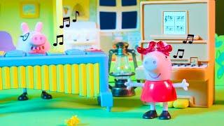 Peppa Pig Goes To A Music Concert Toy Videos For Toddlers and Kids