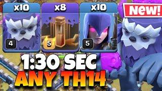 EPIC STRATEGY  Th14 Yeti Witch Quake Attack Strategy  Th14 Yeti Witch  Best Th14 Attack Strategy