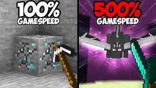 Can I Beat Minecraft if it gets FASTER?