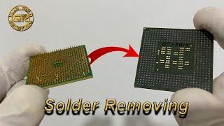 Best of method for removing Cpu Processor pins  Tin Remover Solution  Gold Recovery from Cpus