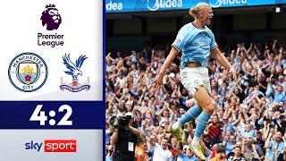 Haaland schießt City zum Sieg  Manchester City - Crystal Palace 42  Highlights - Premier League