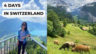 SWITZERLAND IN 4 DAYS  VLOG + my tips & our itinerary
