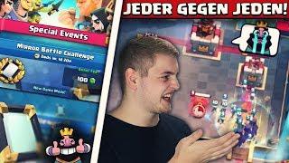 JEDER GEGEN JEDEN  Trymacs vs Flobby vs Chefstrobel vs BigSpin  Mirror Challenge Clash Royale