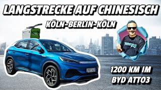 Elektroauto BYD ATTO3 auf 1200 km Langstrecke Ladezeit Kosten & Verbrauch