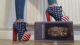 ASMR Box stomp in heels