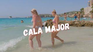 Majorca Spain  Cala Major Beach  Beach walk  Summer