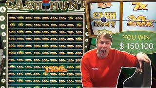 BIGGEST CASH HUNT WIN OF ALL TIME? $150000 WIN ON CRAZY TIME