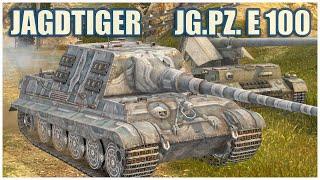 Jagdtiger & Jagdpanzer E 100 • WoT Blitz Gameplay