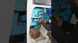 Power hydraulic press machine cutting plate in 2 second #ontrending #muzaffarnagar #truckworkshop