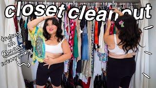 EXTREME CLOSET CLEANOUT because I literally have no room *plus size*