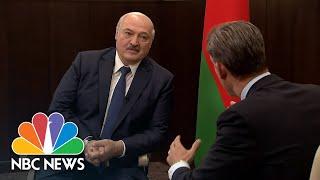 Watch In Full NBC News Exclusive Interview With Belarusian President Alexander Lukashenko