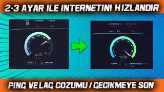 PROGRAMSIZ İNTERNET HIZLANDIRMA 2024  PİNG DÜŞÜRME 2024