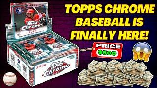 *THIS BOX OF BASEBALL CARDS WAS $500 2024 TOPPS CHROME JUMBO HOBBY BOX REVIEW️