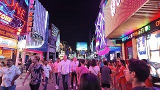 Worlds Largest Red Light District  Walking Thailands Sin City Pattaya on Saturday Night