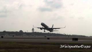 Loud United 757-300 Takeoff From Kahului Airport HD