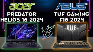 Tuf Gaming F16 2024 vs Predator Helios 16 2024 The Newest and Best Gaming Laptops  Tech compare