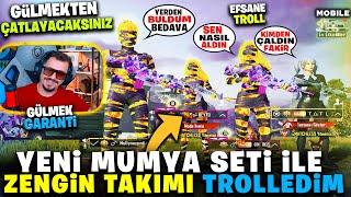 YENİ ALEVLİ MUMYA SETİ İLE ZENGİN TAKIMI TROLLEDİM - PUBG MOBİLE