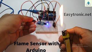 #6 Arduino Beginner Tutorial - Buzzer & LED Alarm Flame Sensor using Arduino UNO